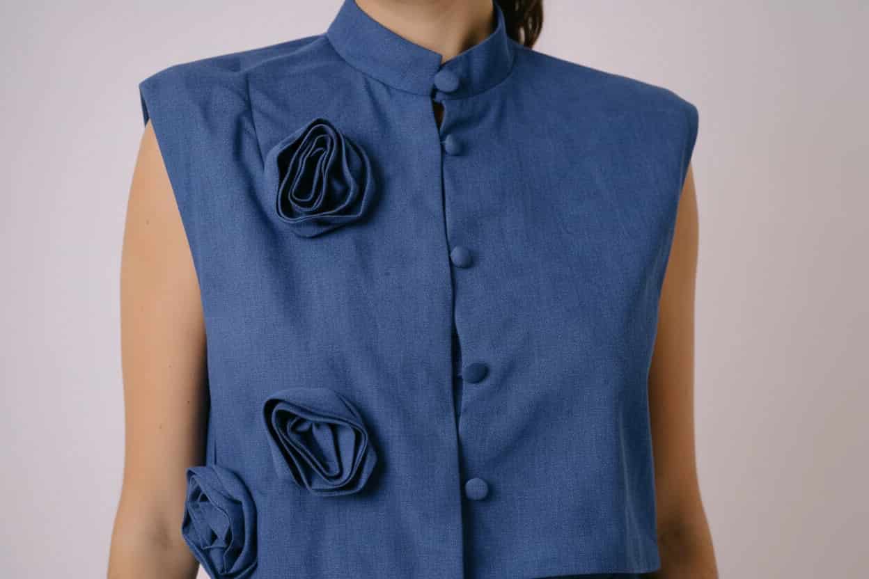Rose Denim Vest - miniatura 2