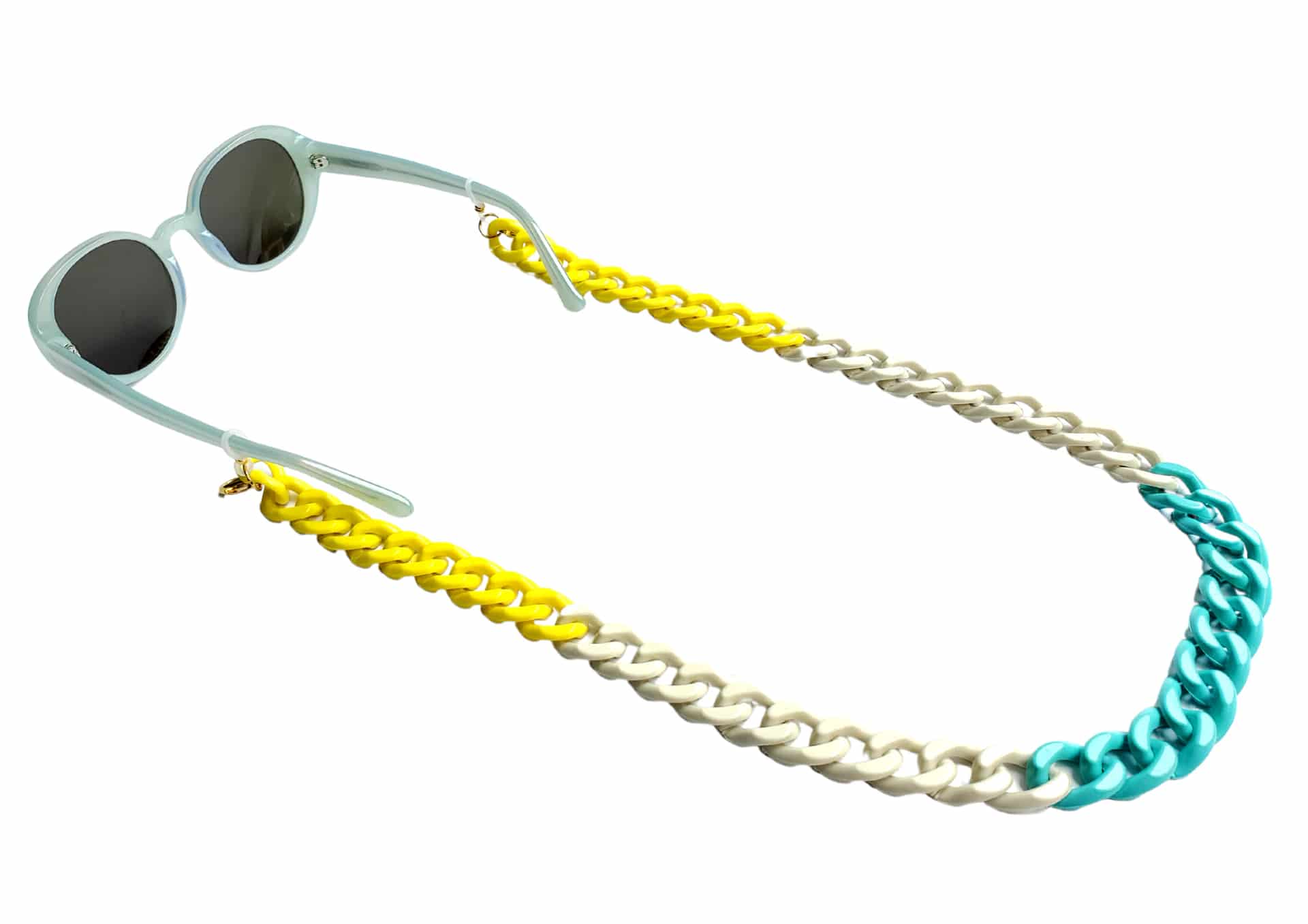 CUBANA COMBINADA AMARILLO, BLANCO Y VERDE AGUAMARINA - miniatura 1