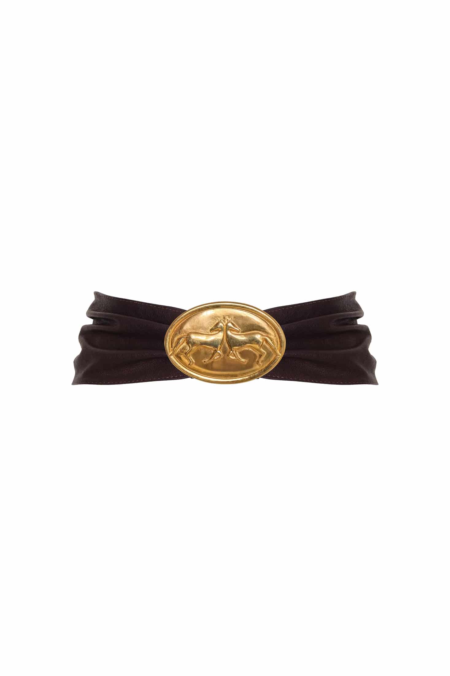 Galope Leather Belt / Brown - miniatura 1