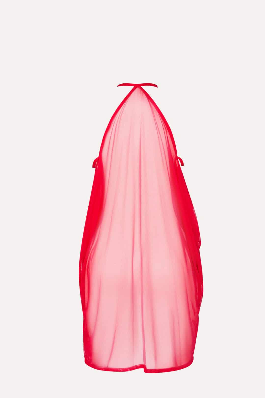 KIMONO VOILE ROJO CEREZA - miniatura 8