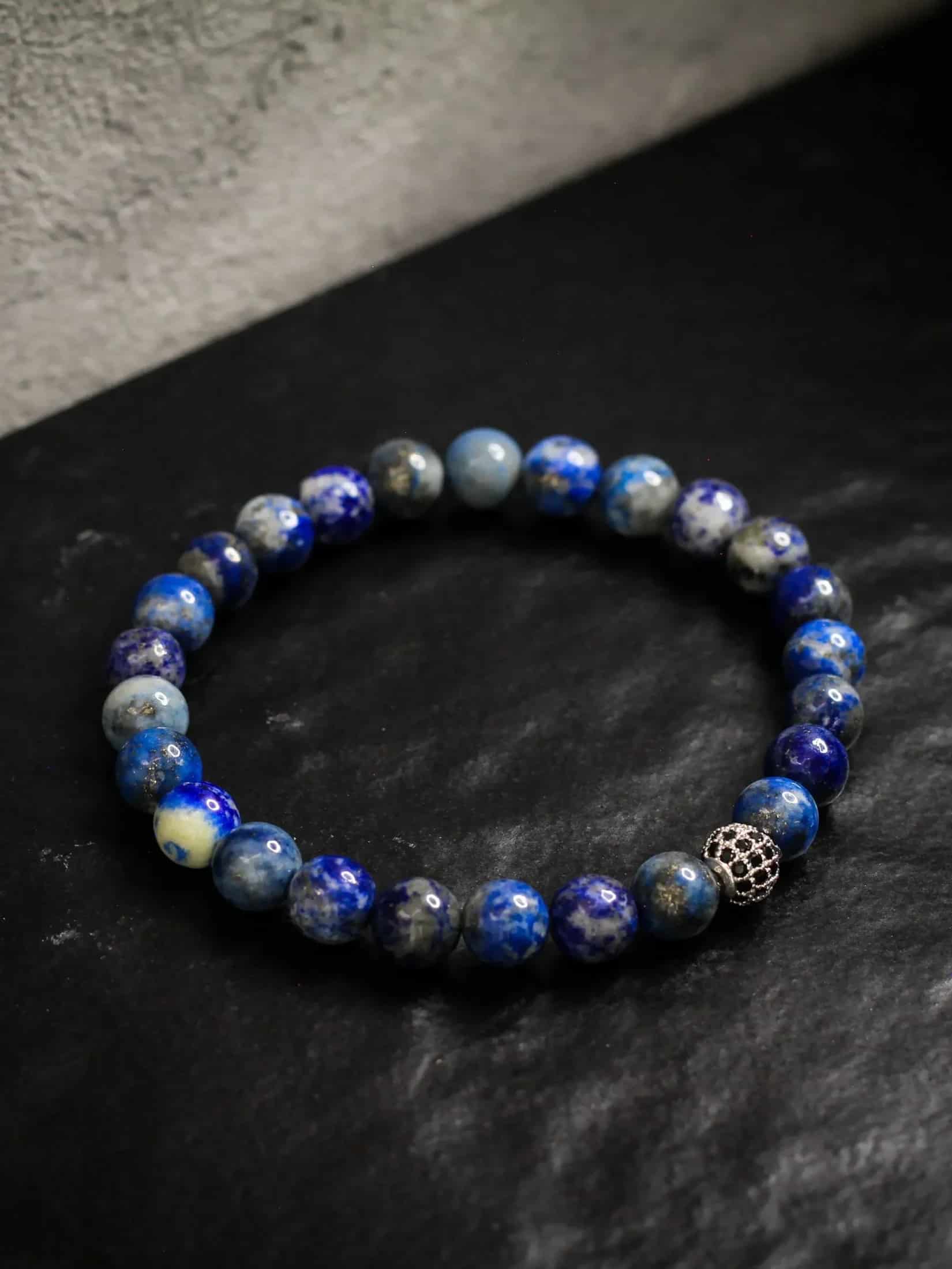 Brazalete Lapislazuli 6mm - miniatura 3