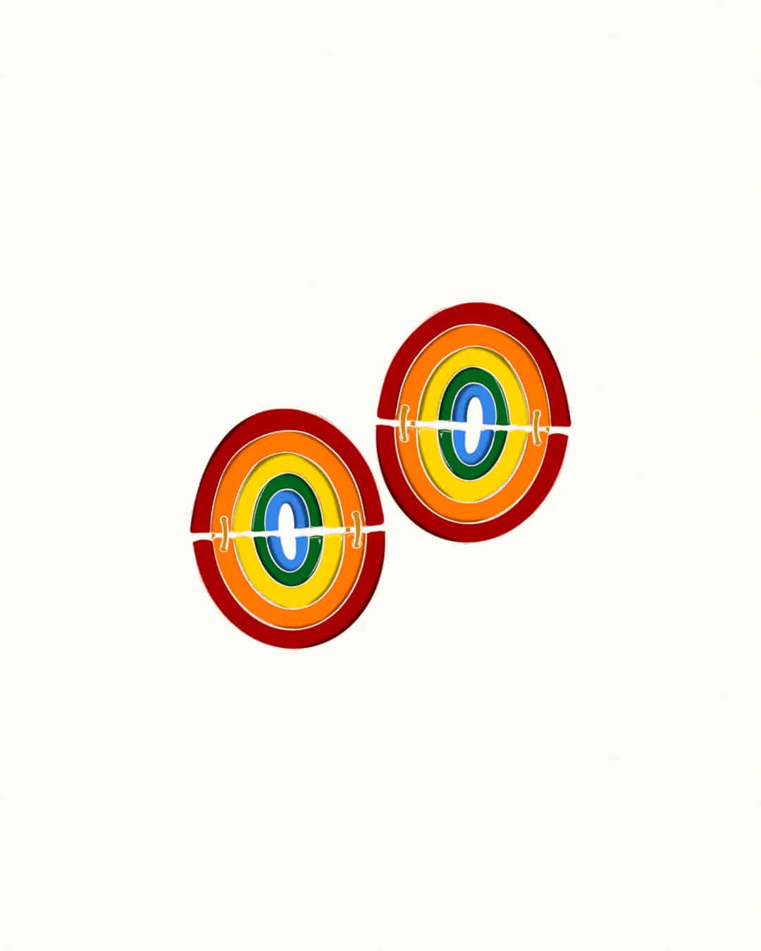 Rainbow Arc Earrings - miniatura 1