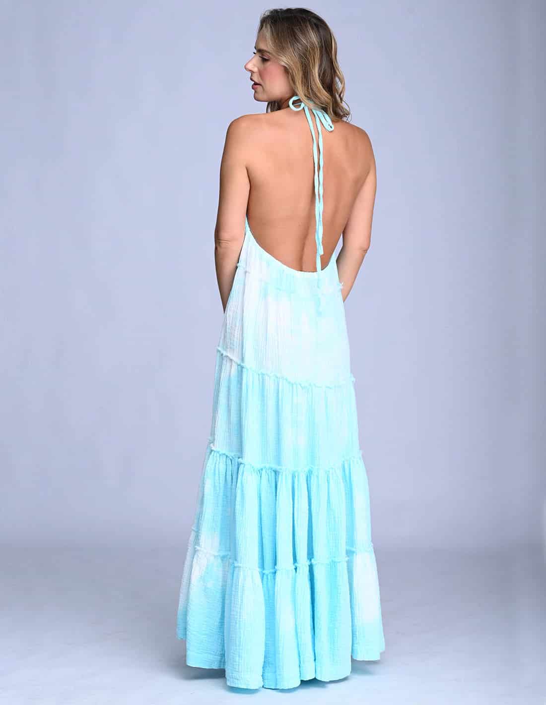 Vestido Solara Spotted Turquoise - miniatura 4