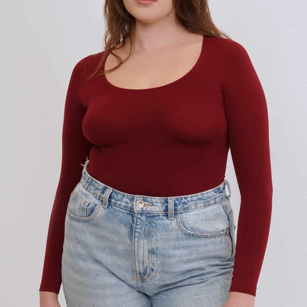 Camiseta Para Mujer Manga Larga Cuello Redondo | Lunia - miniatura 3