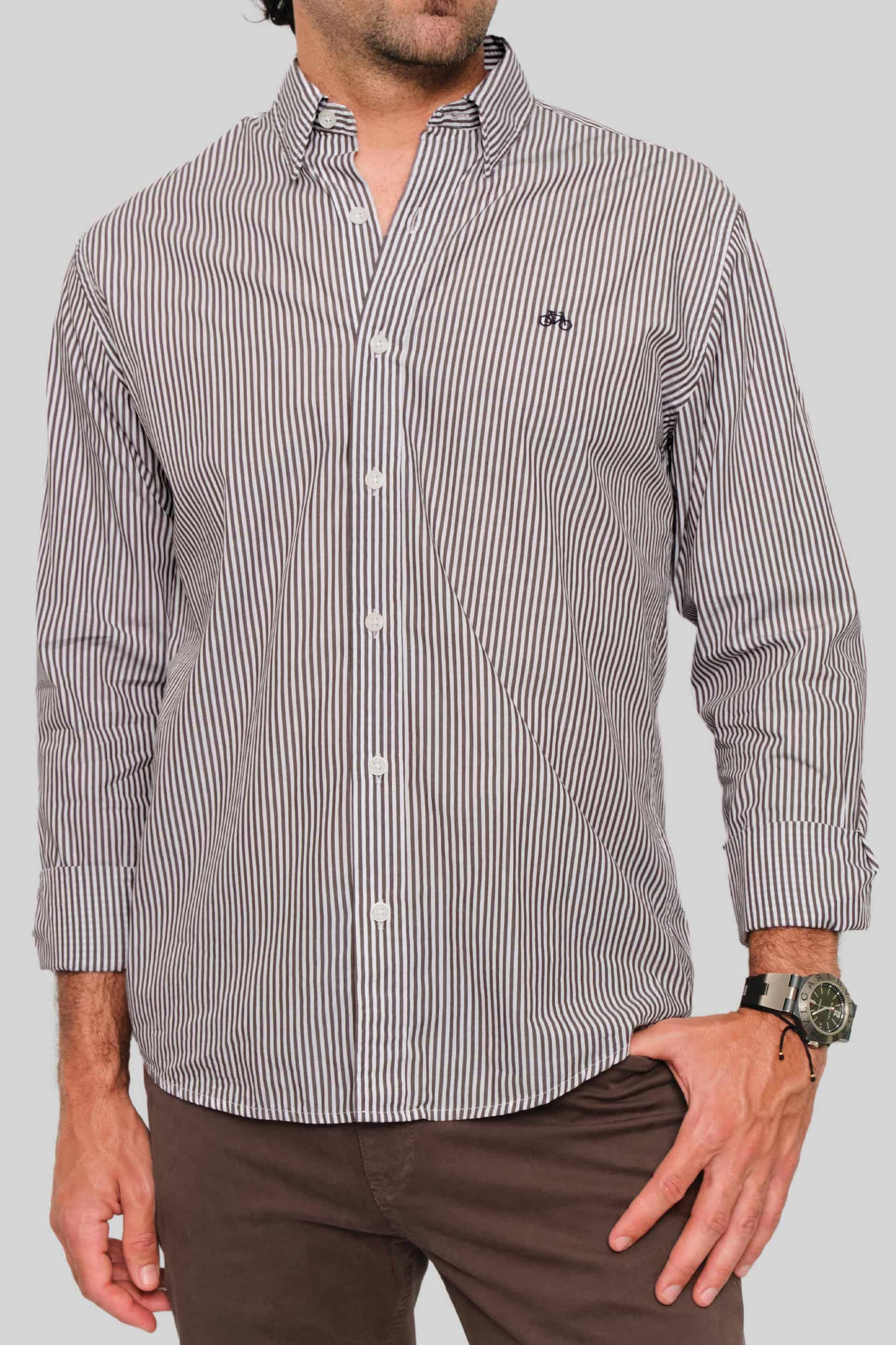 CAMISA BROWN LINES - miniatura 1