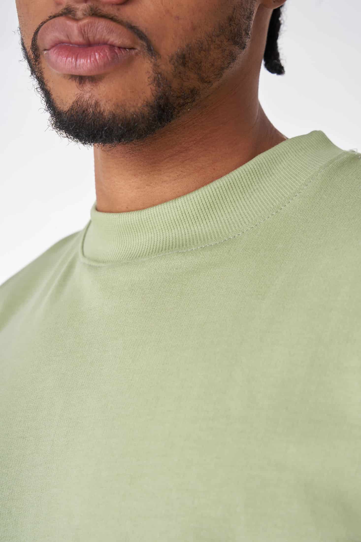 CAMISETA 300 GRAMOS 100% ALGODÓN VERDE CLARO - miniatura 5