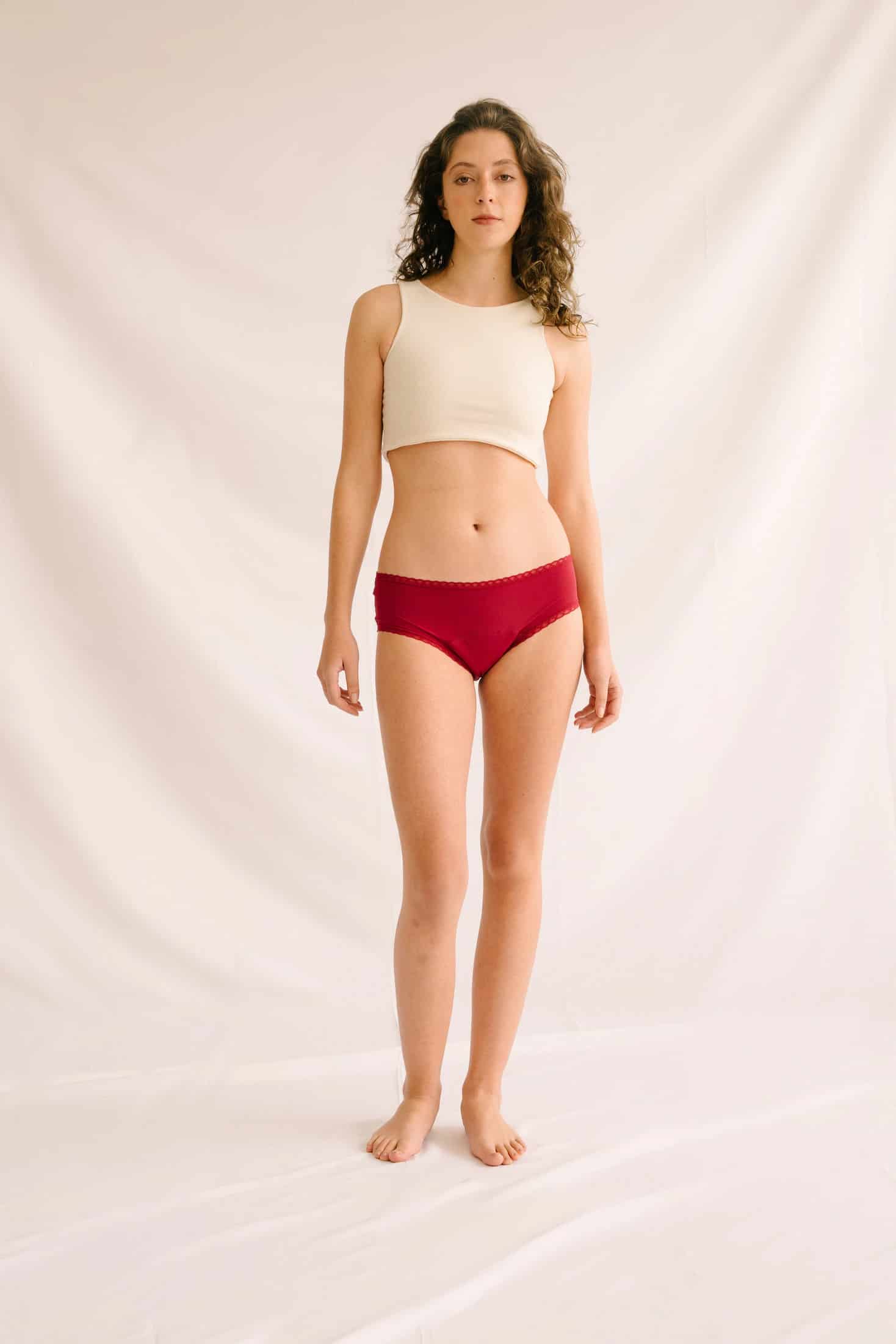 Calzones Menstruales  | Descaderado Rojo súper absorbente - miniatura 1