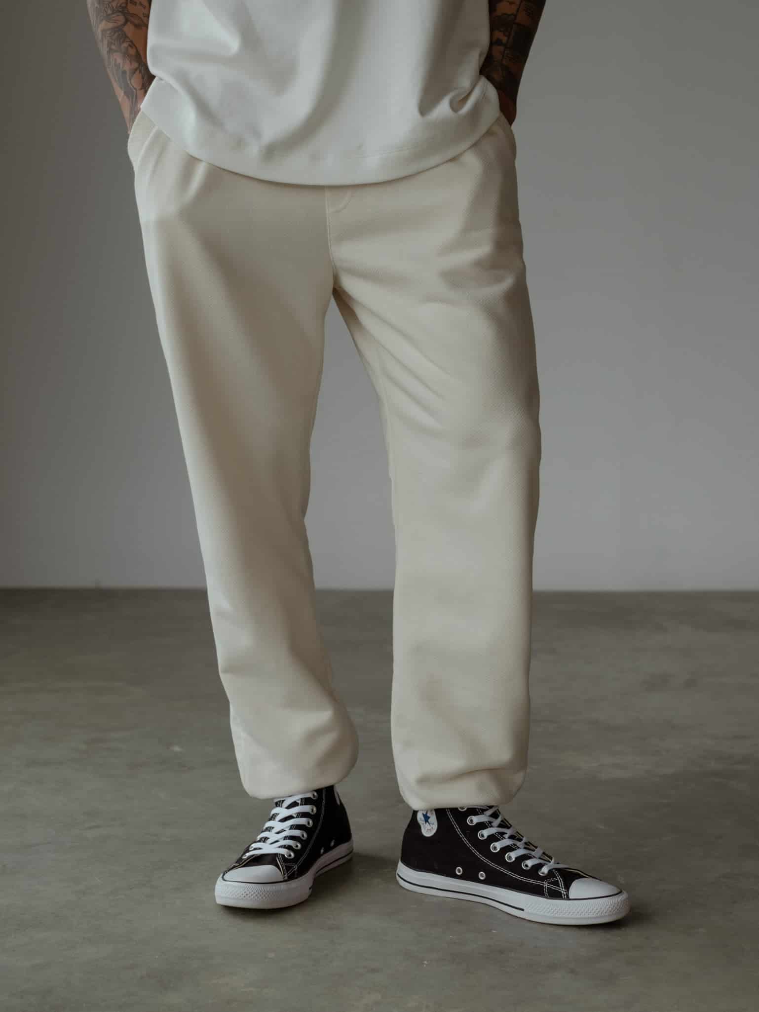 MEN MINIMAL JOGGER - CREAMY - miniatura 17