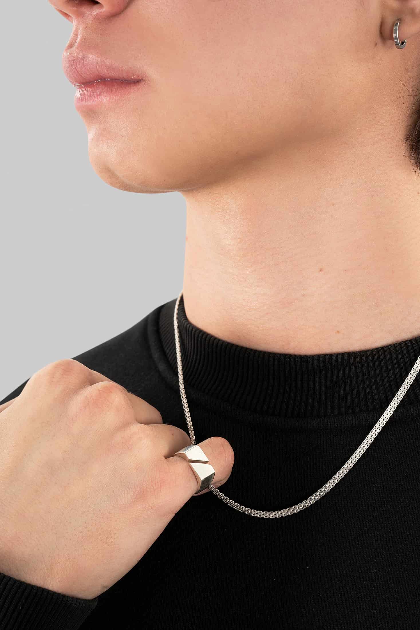 MAYA CHAIN | CADENA EN PLATA LEY 925 - miniatura 2