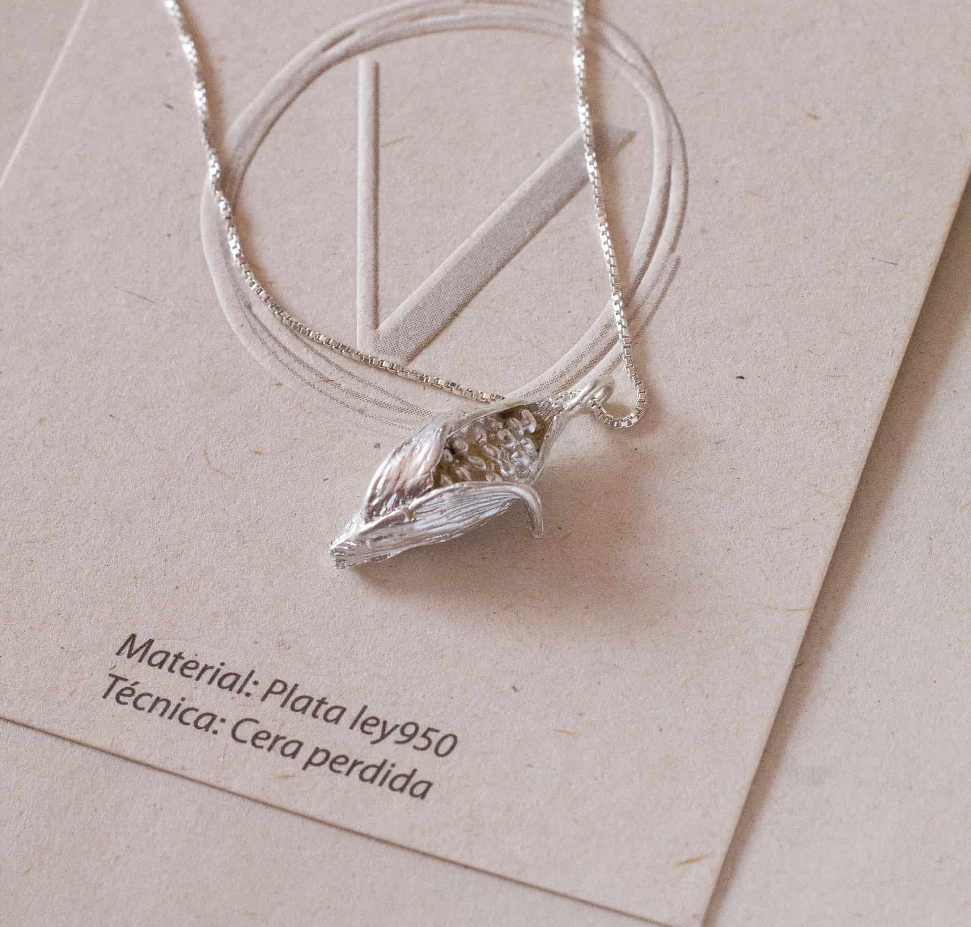 Collar Mini mazorca (Plata ley950) - miniatura 2