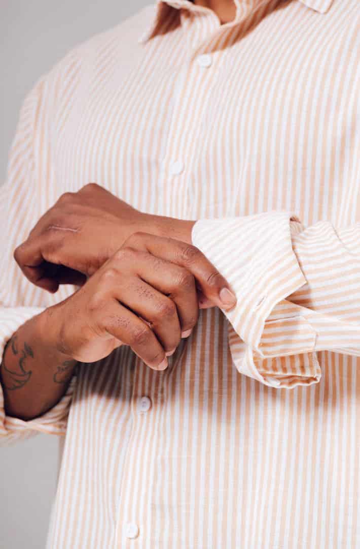Camisa blanca rayas curuba - miniatura 7