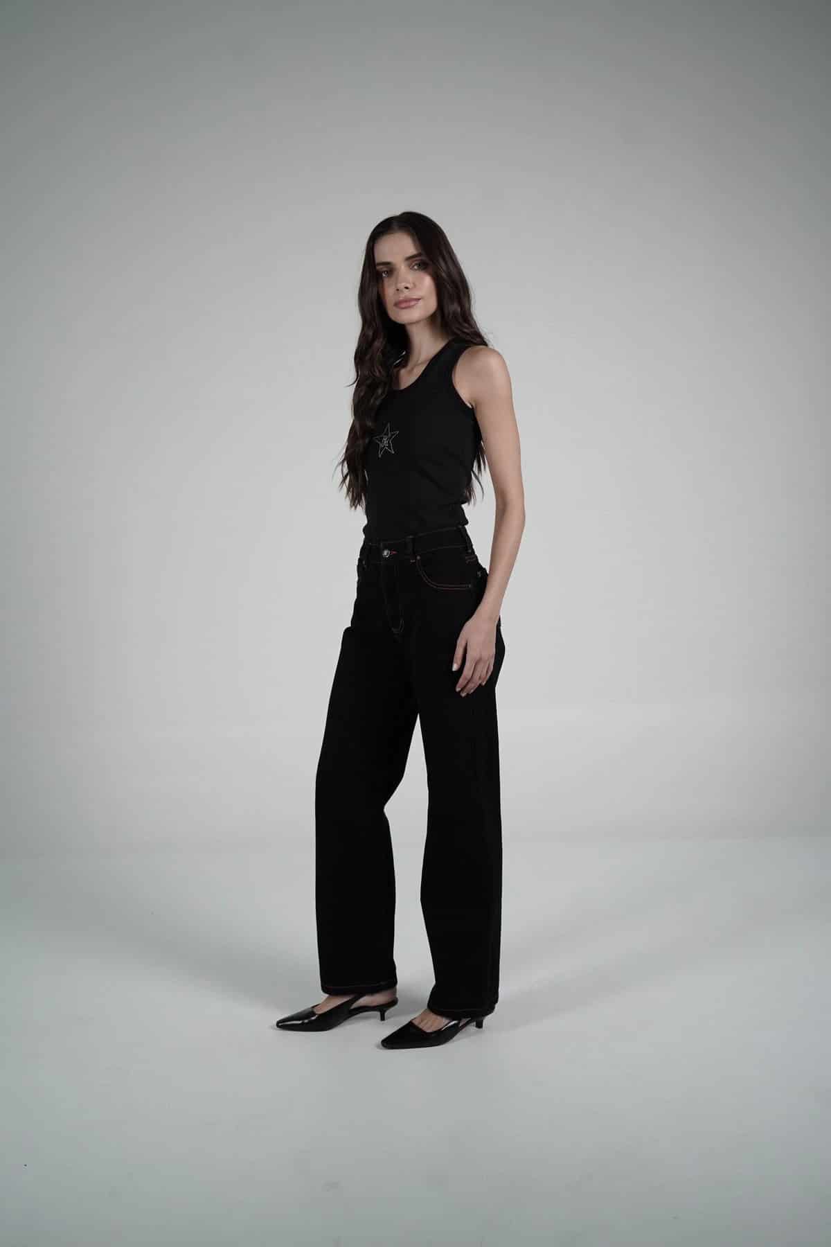 Fucsia Double Star Jeans - miniatura 2