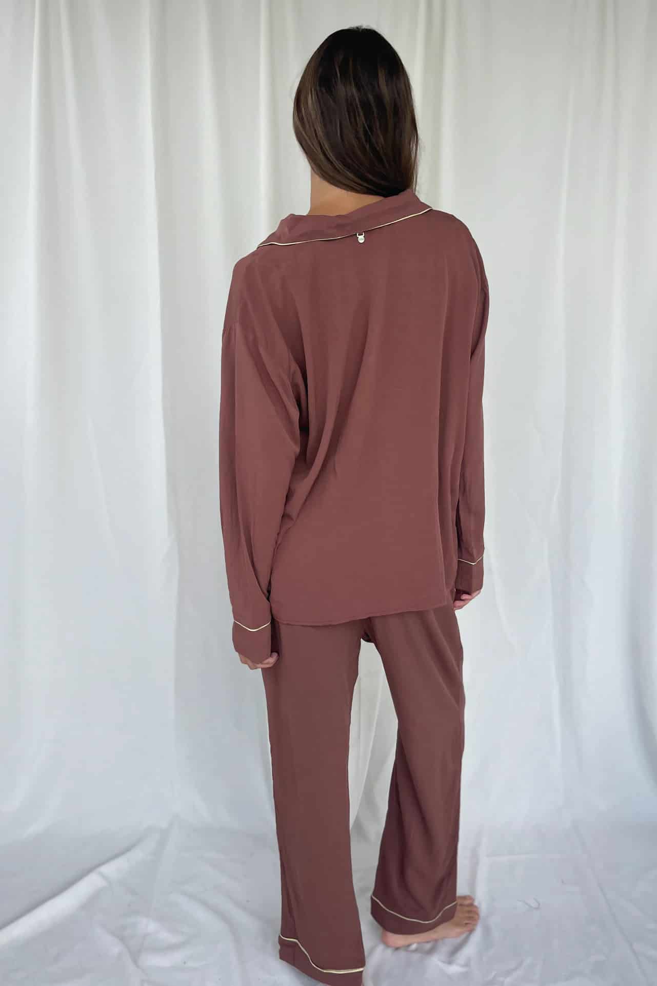 Earth Brown Pijama Shirt - miniatura 2