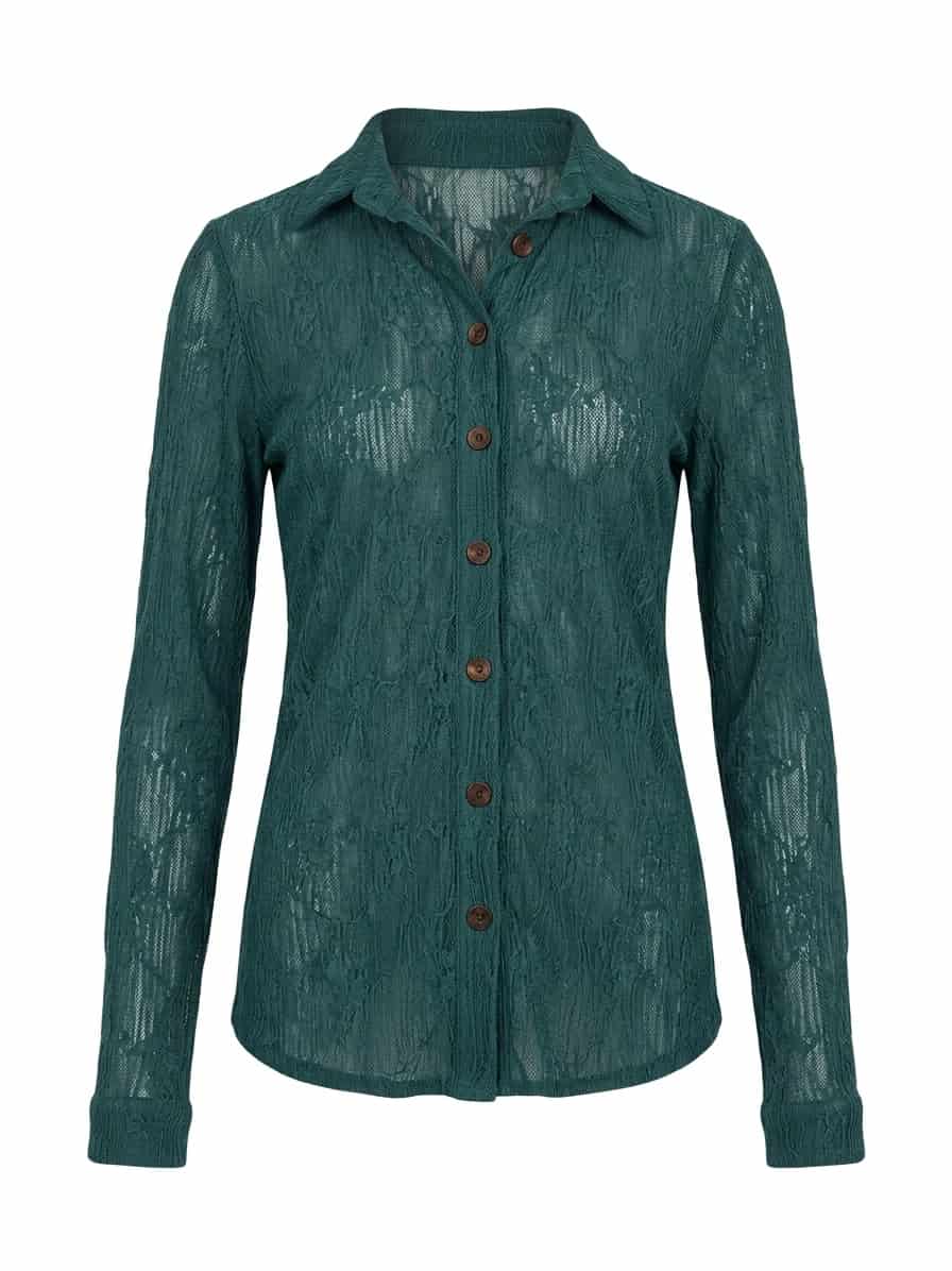 MALLIK SHIRT TEAL - miniatura 1