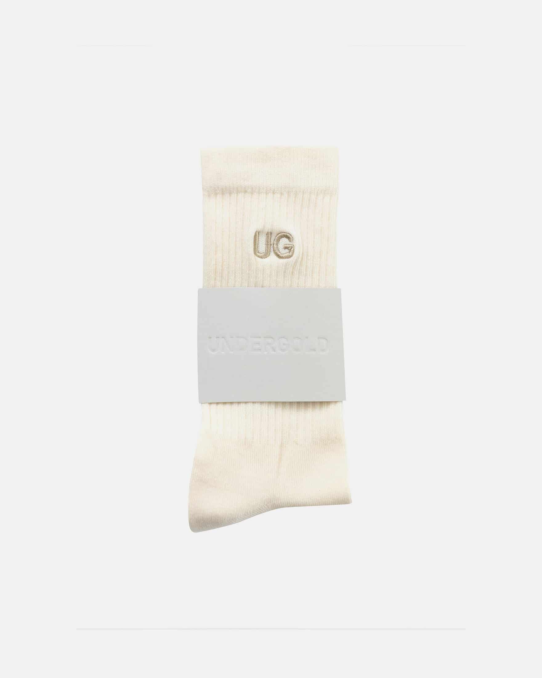Basics Embroidered UG Socks Cream - miniatura 3