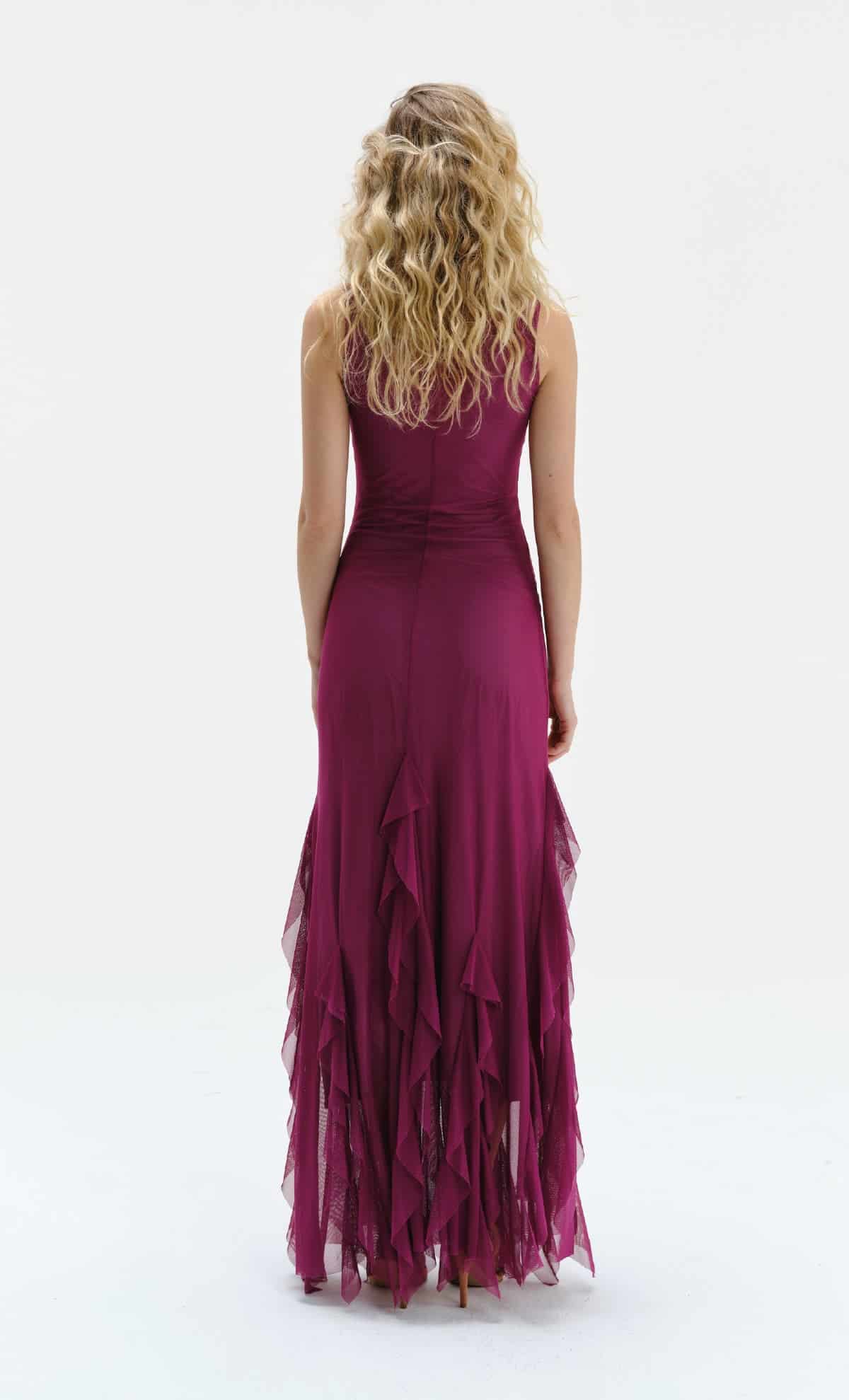 Vestido largo Aneta Mauve - miniatura 3