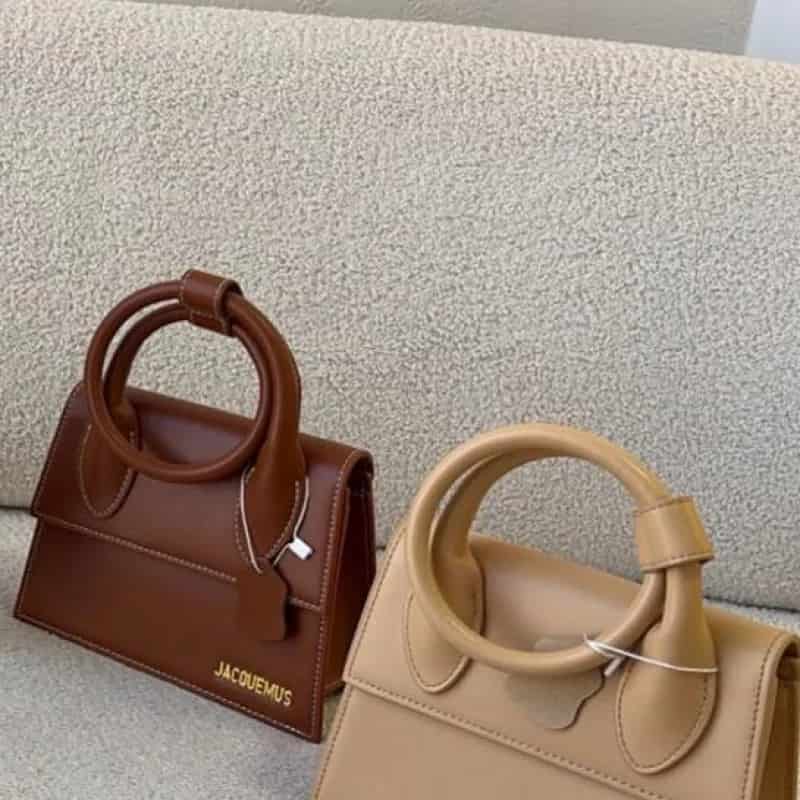BOLSO JACQUEMUS NUDE DOBLE - miniatura 2