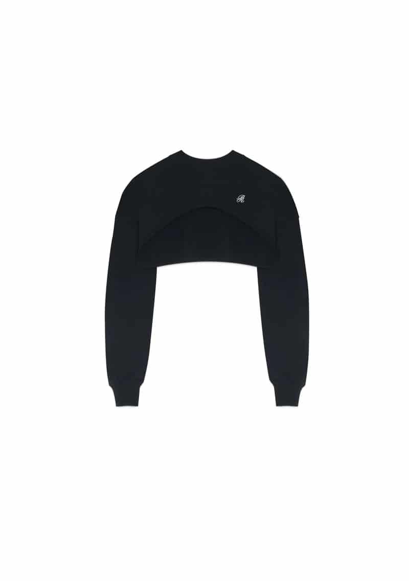 Monclair black crewneck - miniatura 8