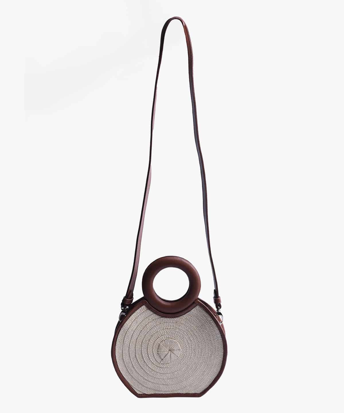 Zenú in Raffia and Leather - miniatura 4