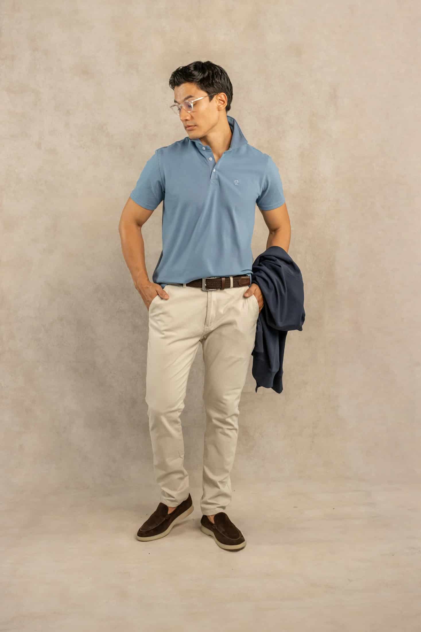 Polo Antimanchas Azul Chino - miniatura 2