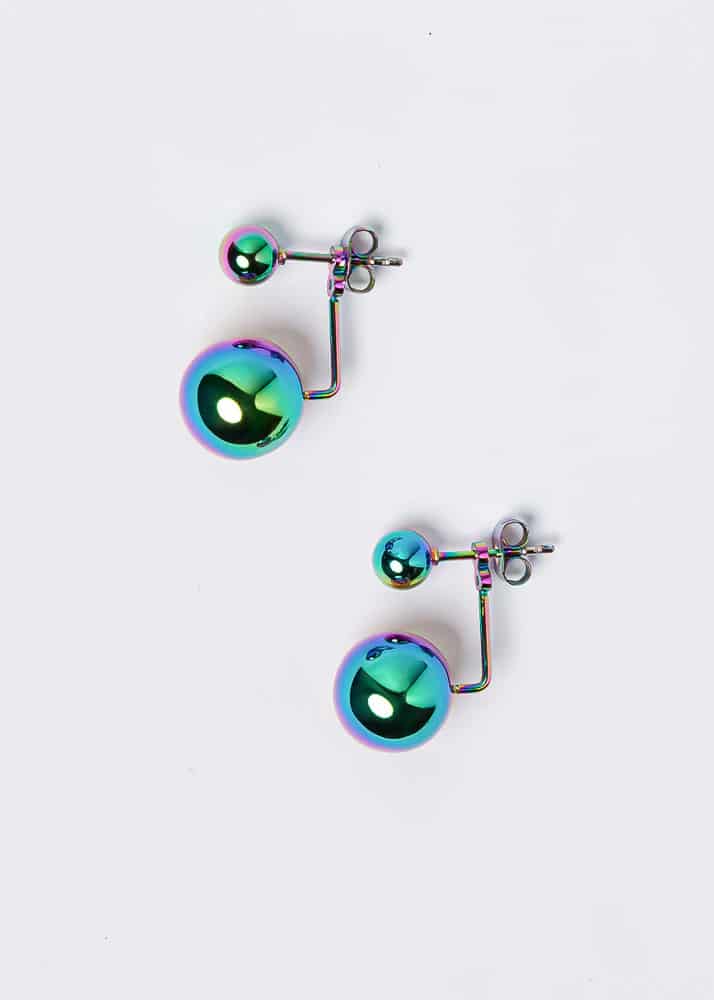 Aretes Saka Rosado - miniatura 2