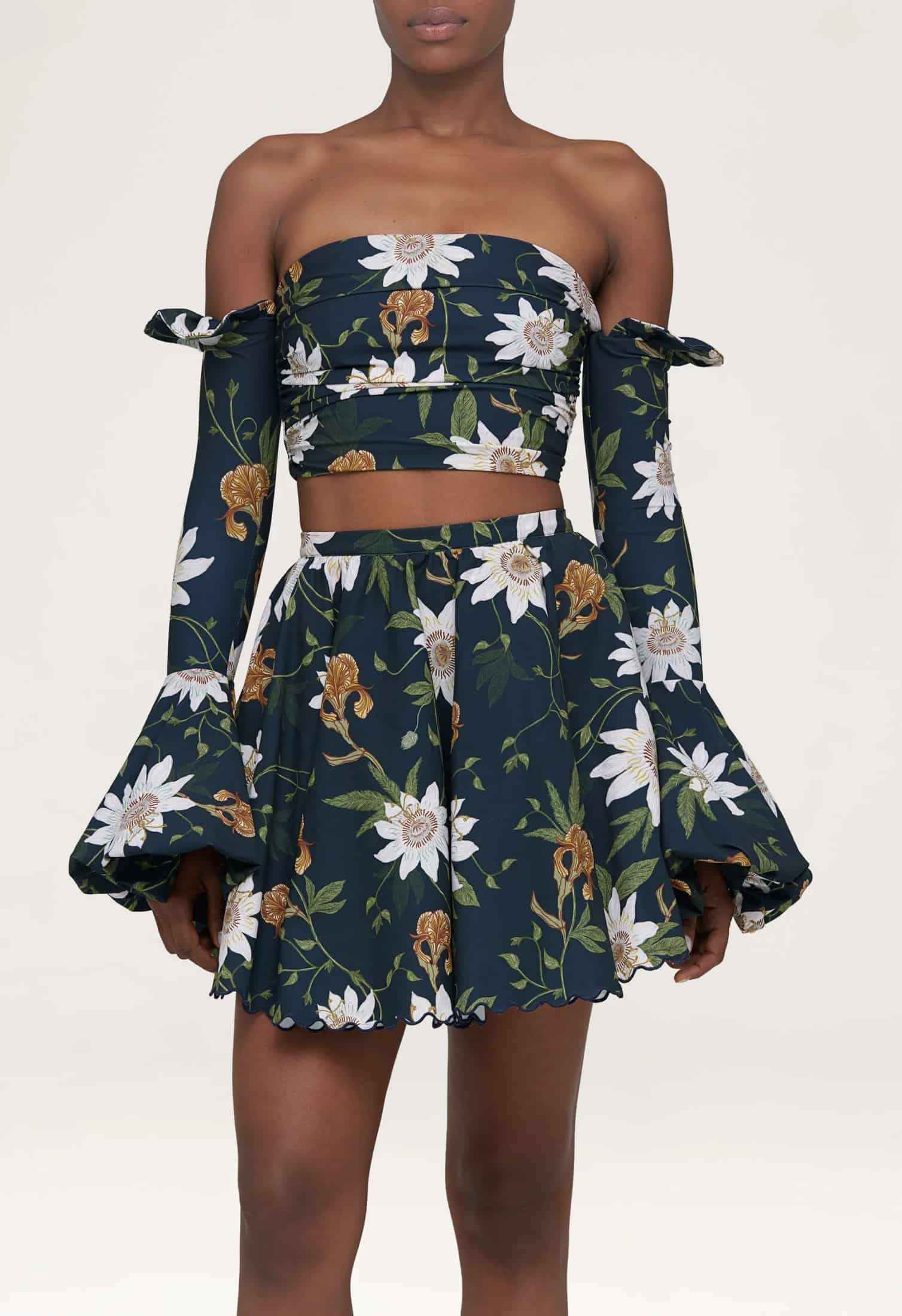Leonora Pasiflora Mini Skirt - miniatura 9