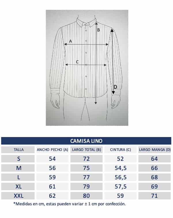 Camisa de Lino Navy y Rayas Blancas - miniatura 7