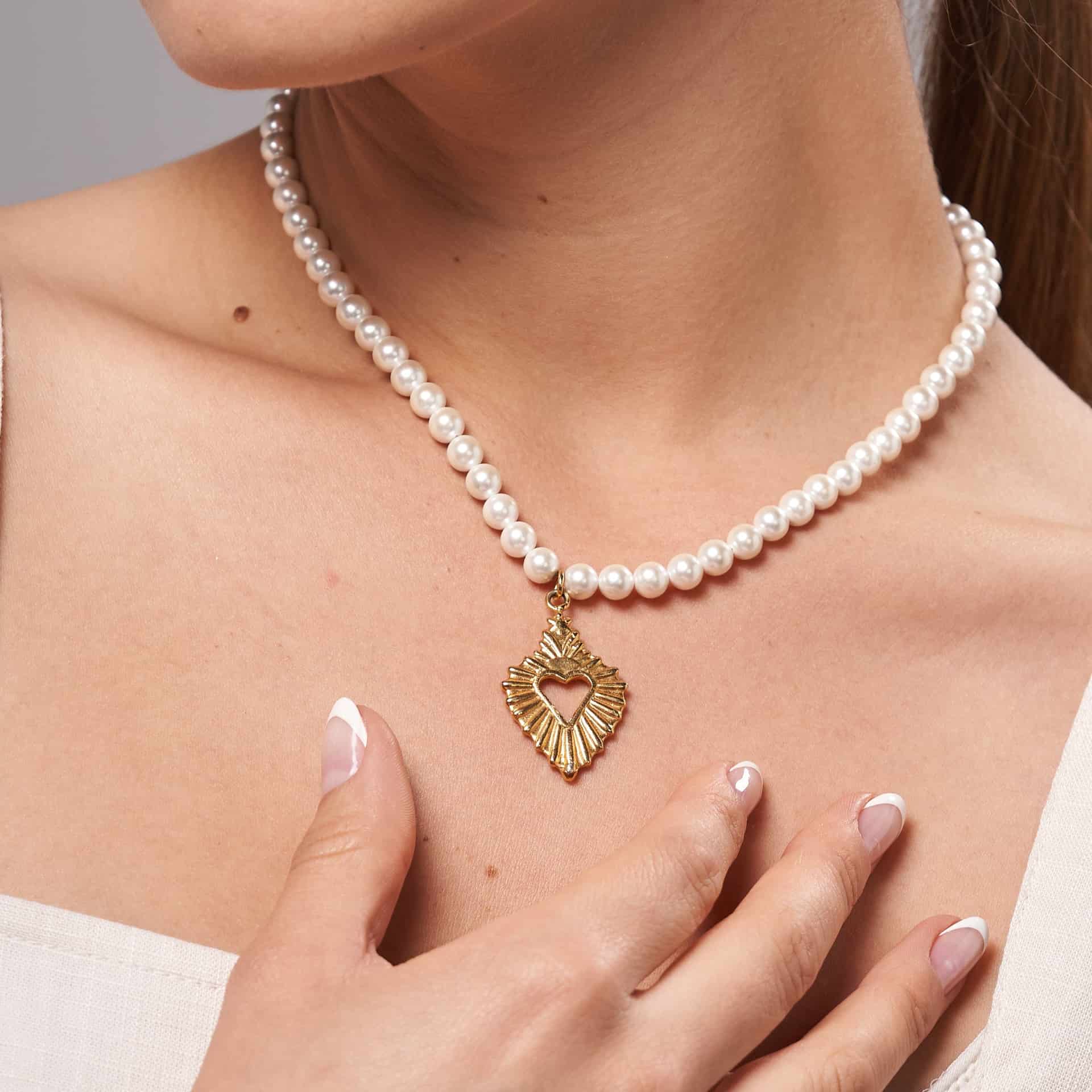 Amore Pearl Necklace - miniatura 5