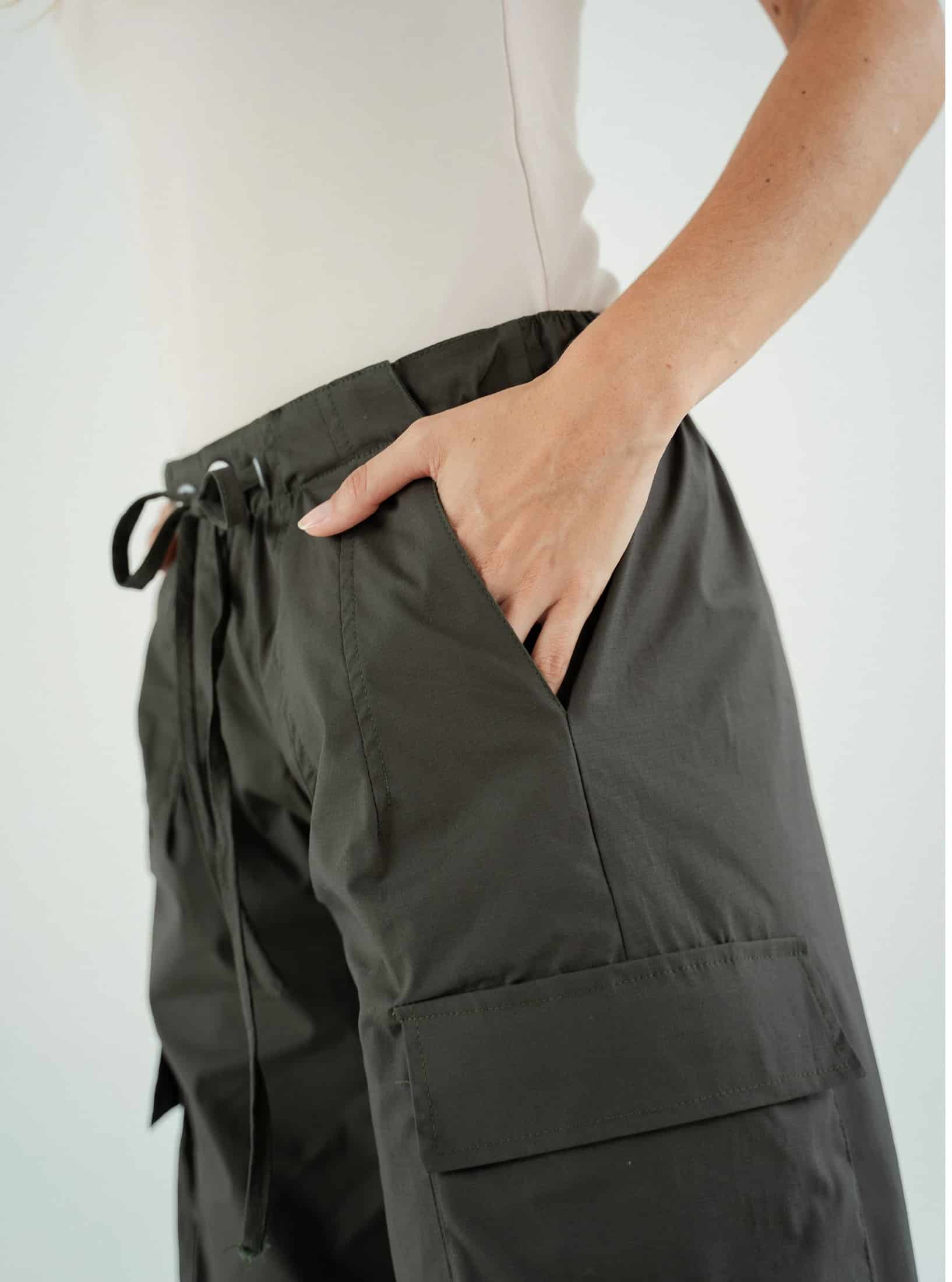 Pantalon Wide Cargo Militar - miniatura 3