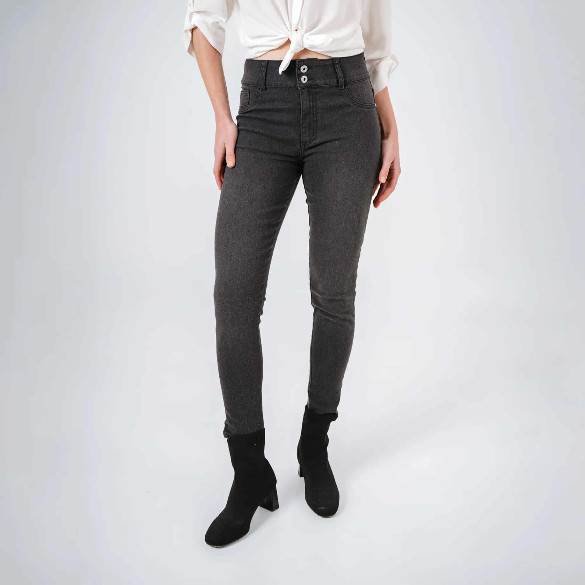 Jean Tiro Medio Bota Skinny - miniatura 5