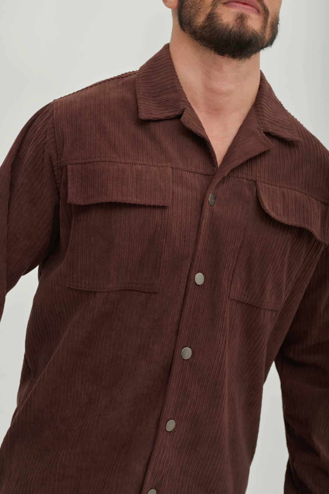 Chaqueta Corduroy Marrón - miniatura 3