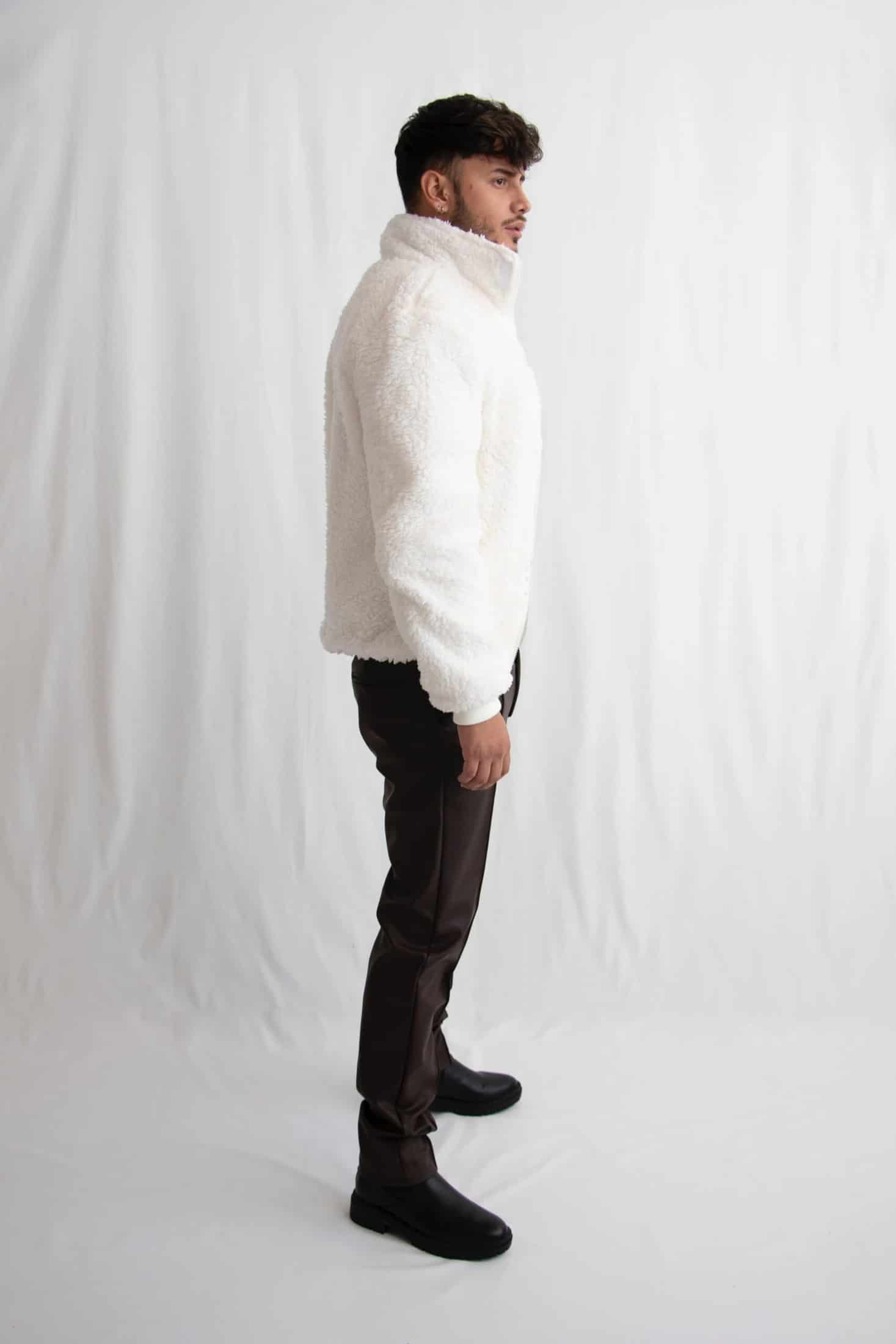 Chaqueta oveja marfil - miniatura 2