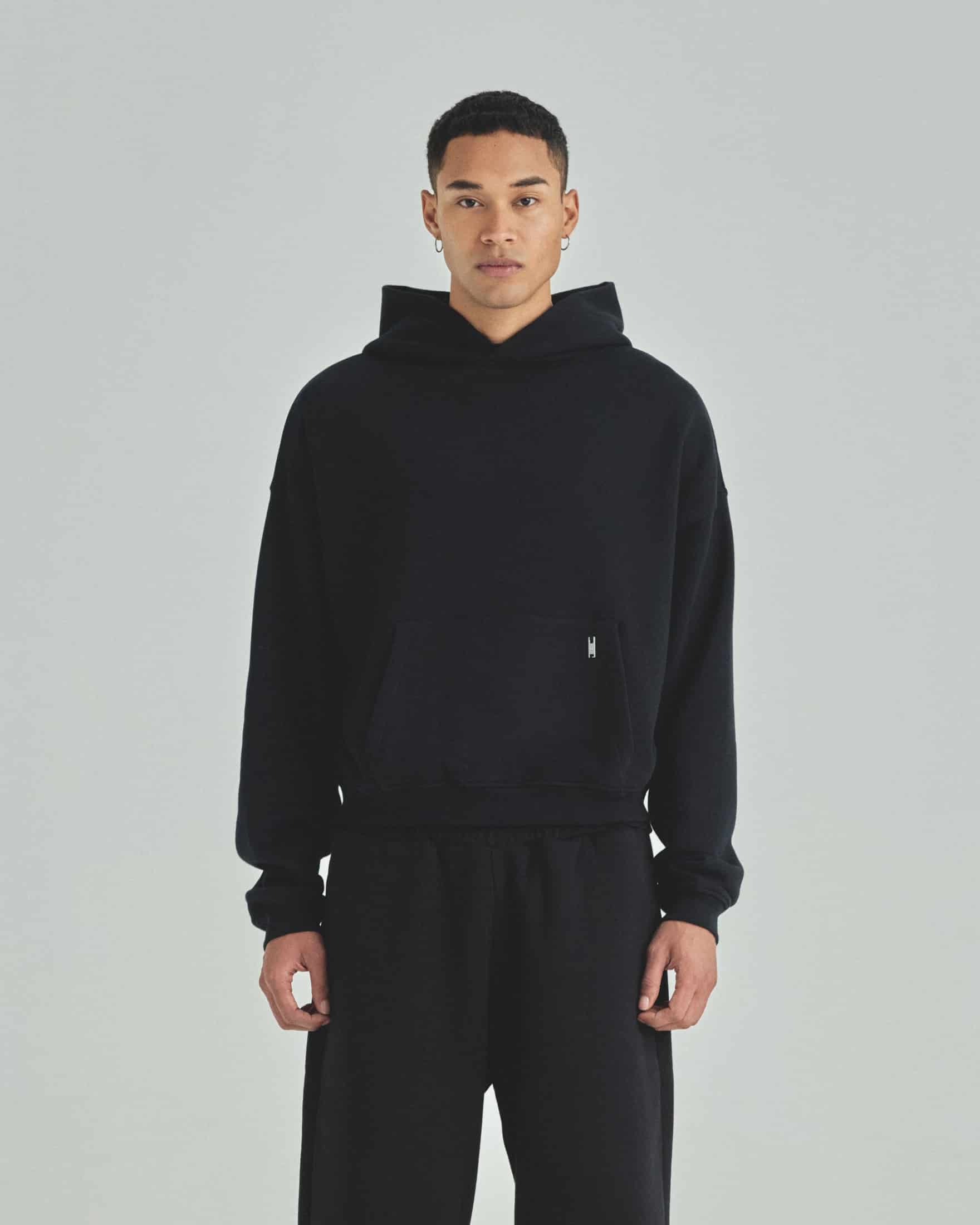 Blanks Boxy Fit Hoodie Black - miniatura 2