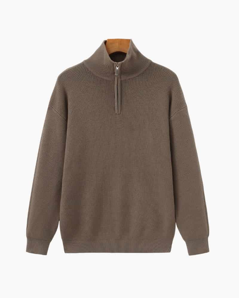 Refined Half-Zip Knit Pullover - miniatura 2