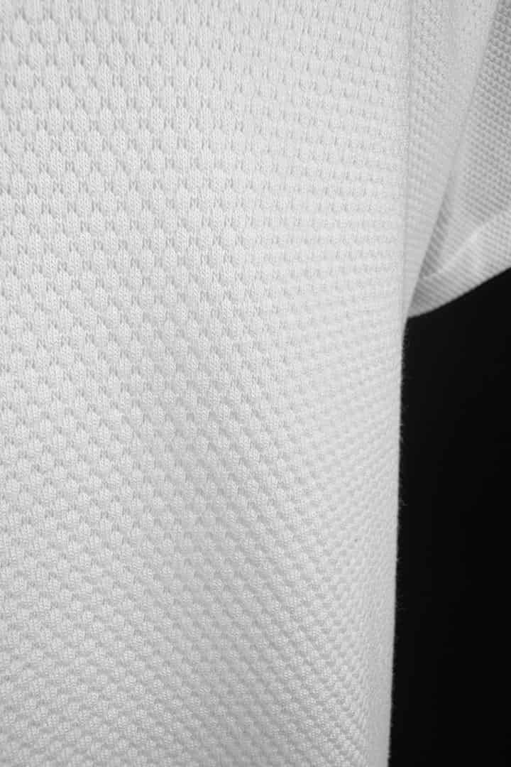 Camisa tejida mini rombos marfil - miniatura 5