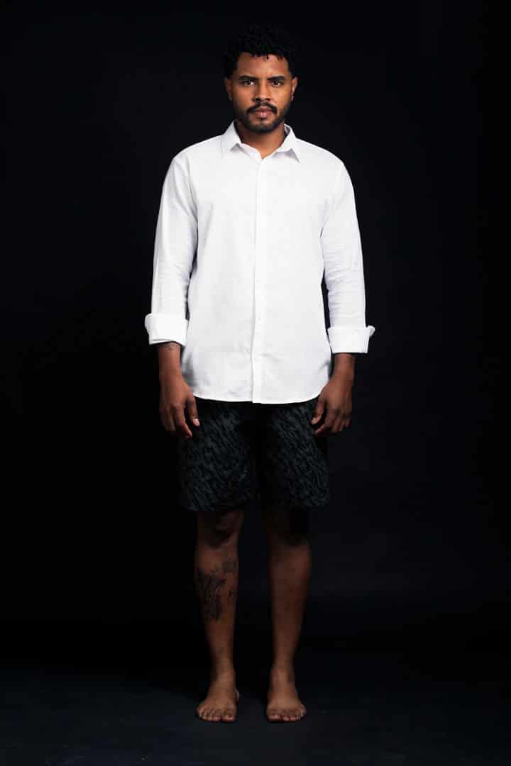 Camisa lino blanca - miniatura 6