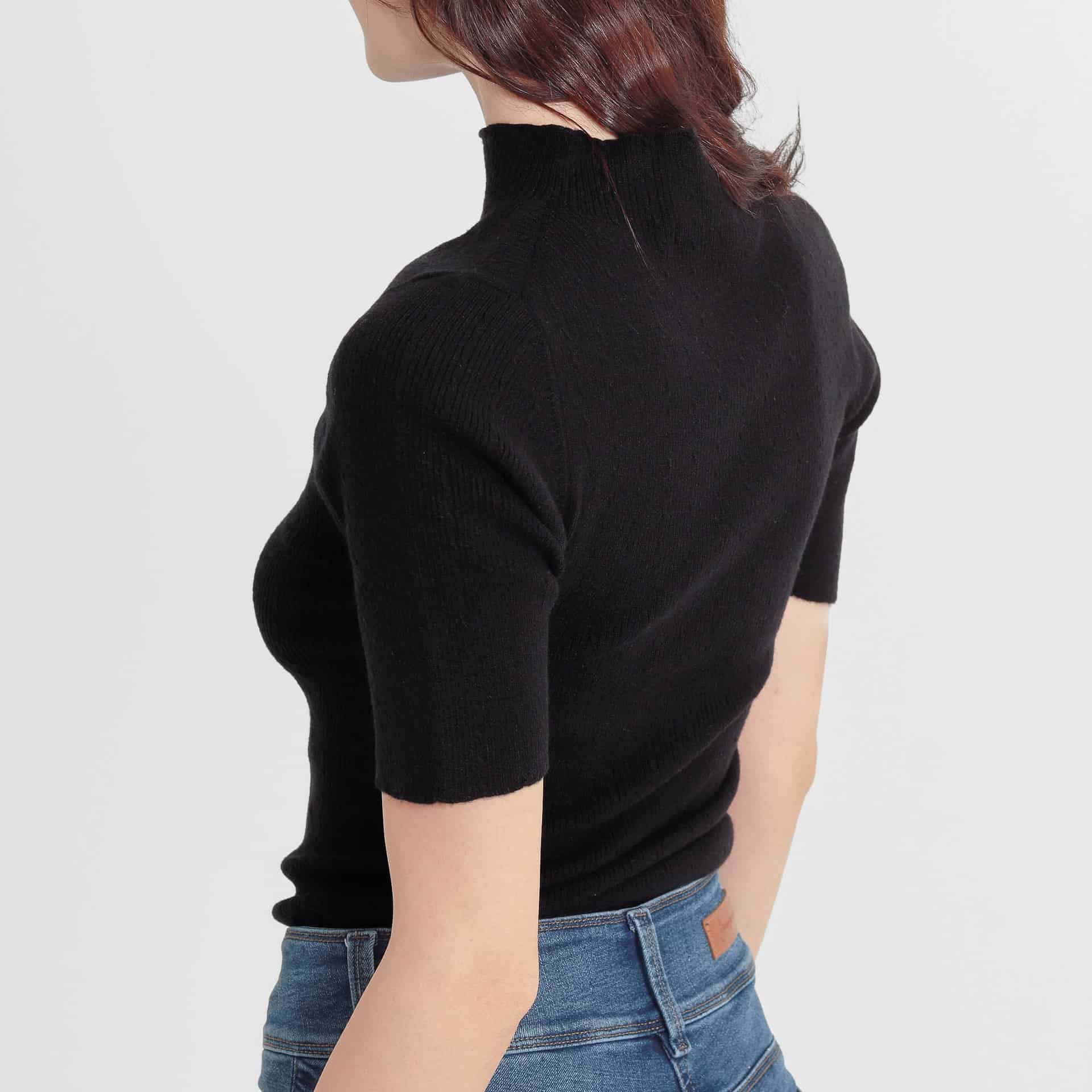 Sweater canale cuello alto manga corta - miniatura 11