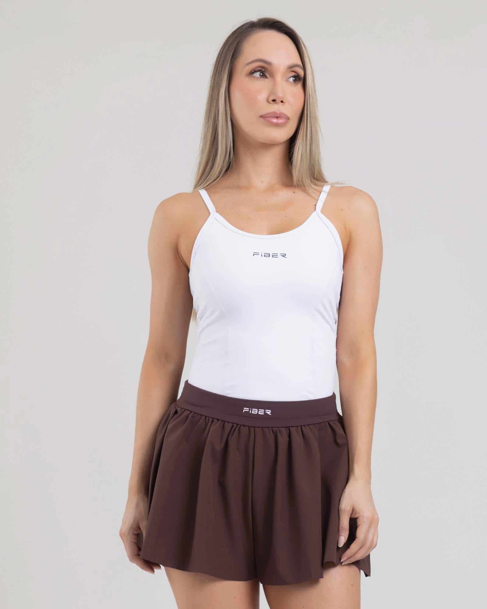 Blusa sport glow blanco tropi FIBER - miniatura 1