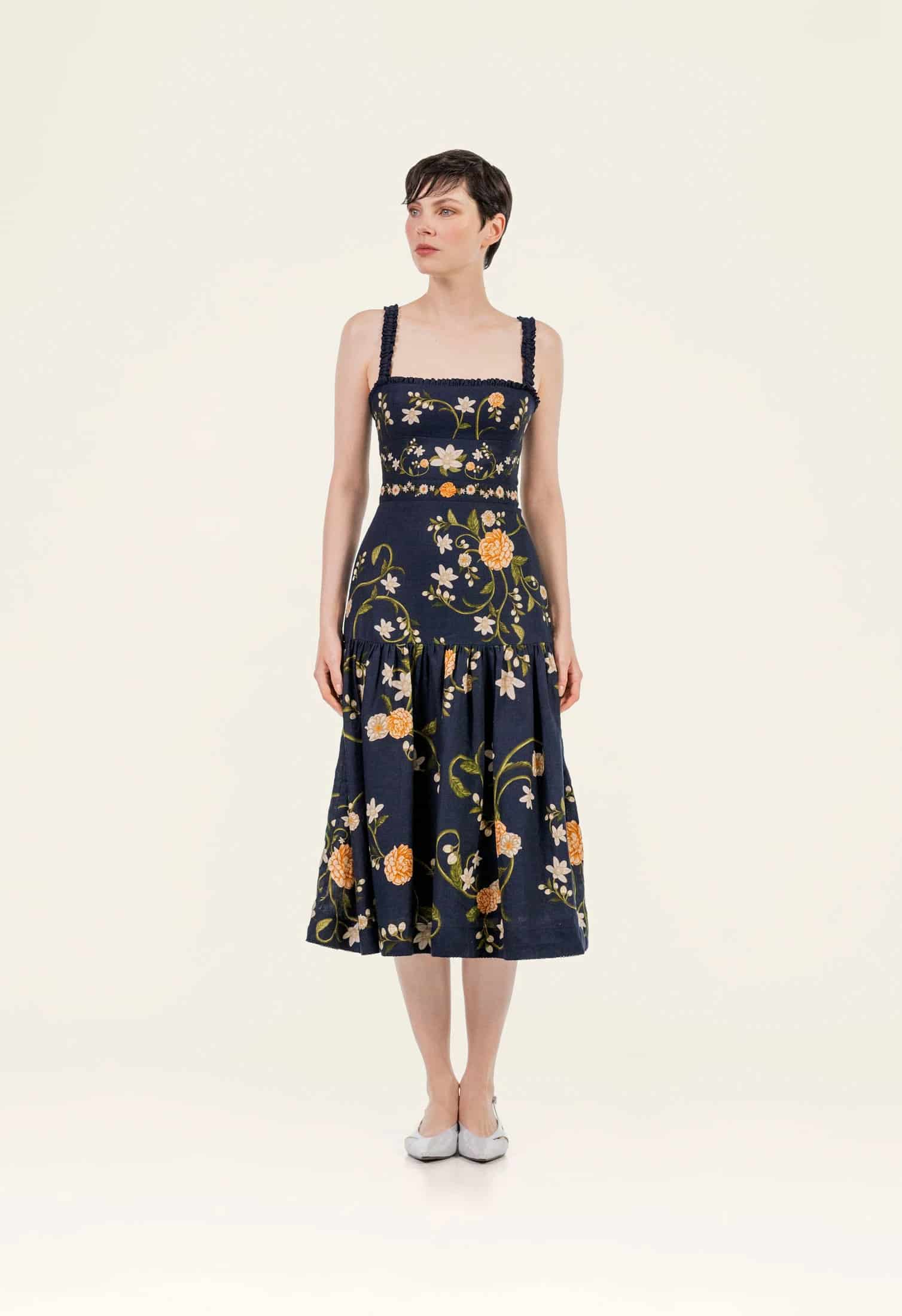 Nispero Valle Midi Dress - miniatura 1