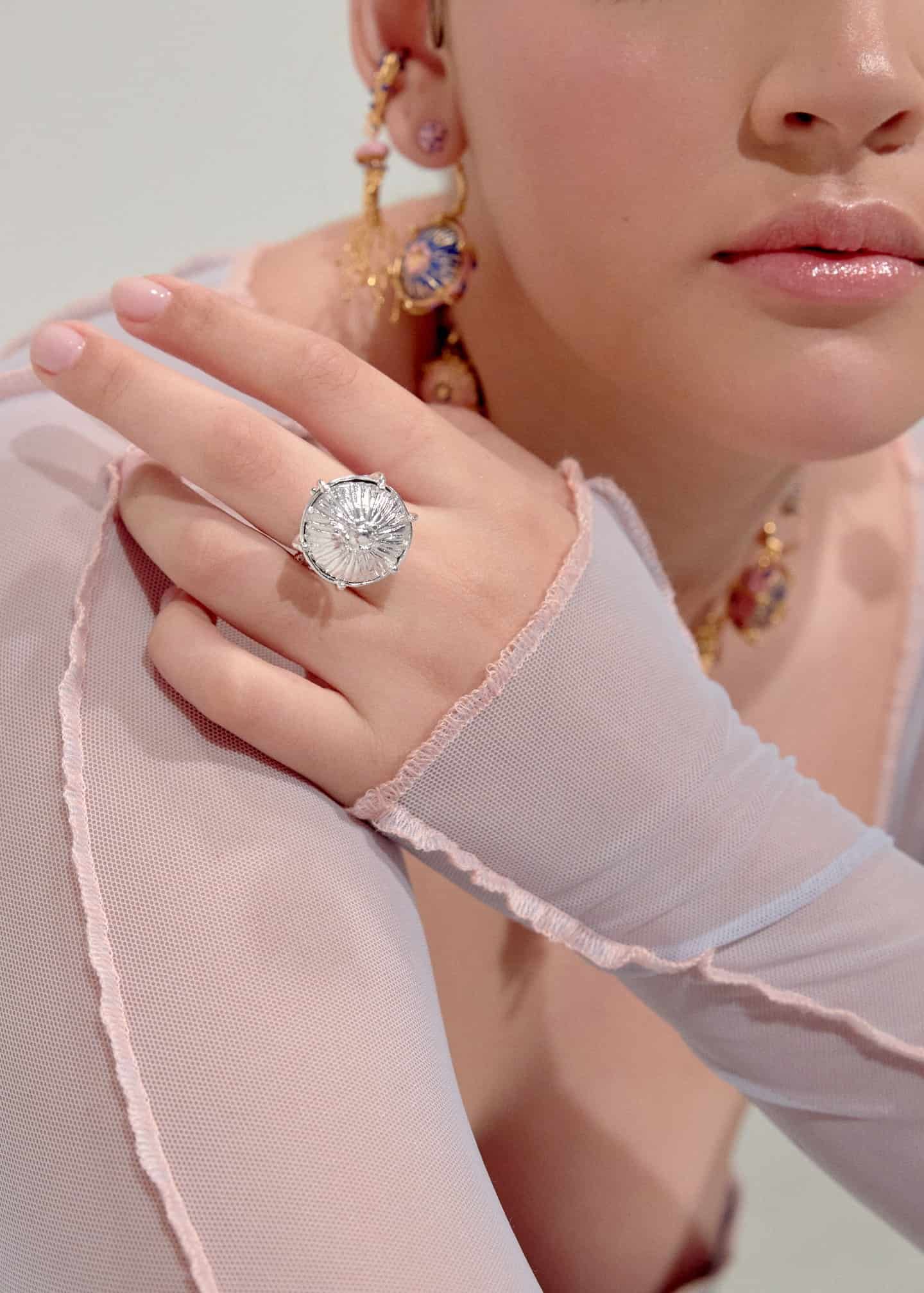 Anillo sombrerito maxi Plata - miniatura 2