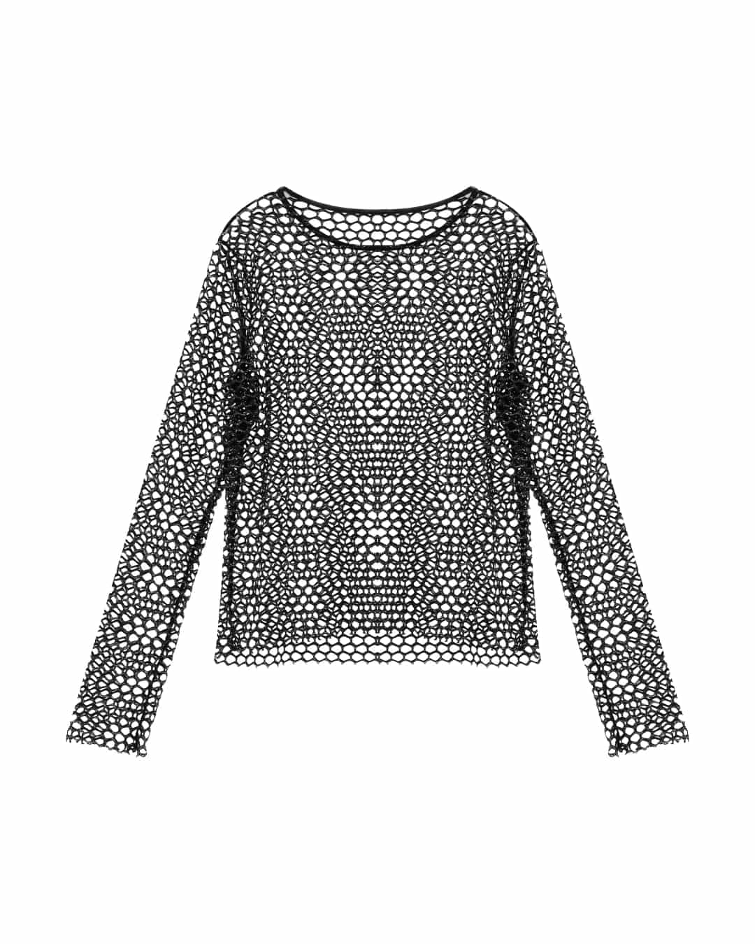 Blusa en malla - VENUS NEGRA: Talla L - miniatura 2