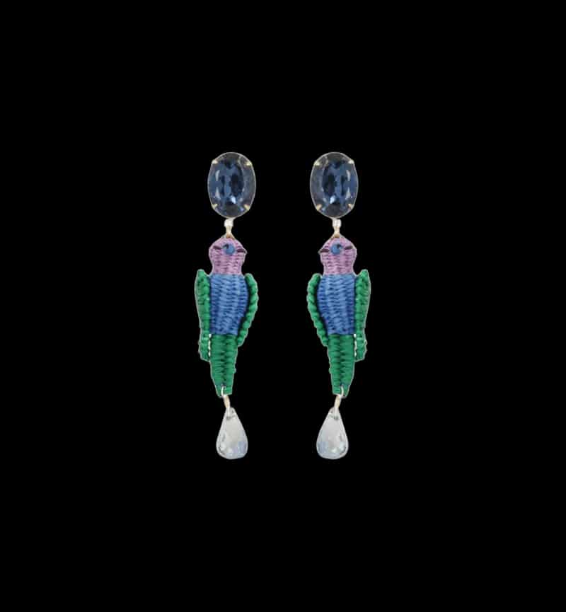 HUMMING BIRD EARRINGS - miniatura 1
