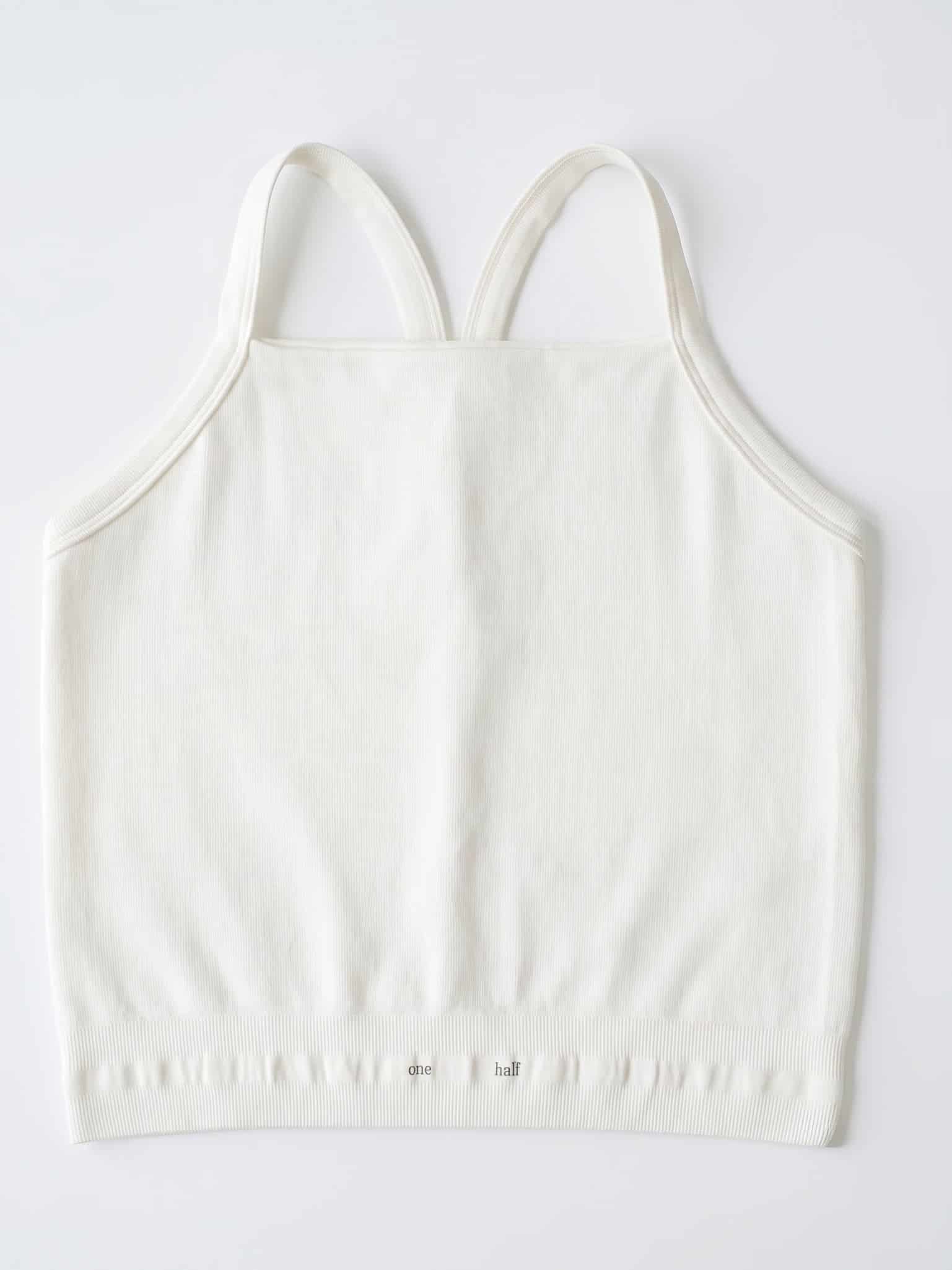 BOX SEAMLESS TANK TOP - IVORY - miniatura 5