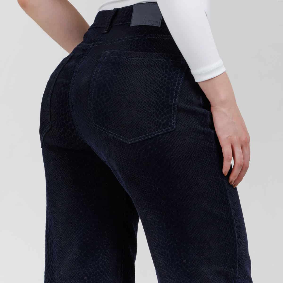 Pantalón Wide Leg Azul Ax-3083 licrado - miniatura 5