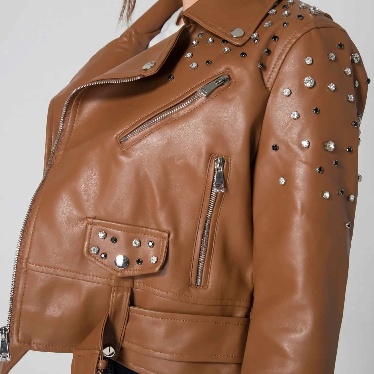 Chaqueta Sintetica Biker Crystal - miniatura 21