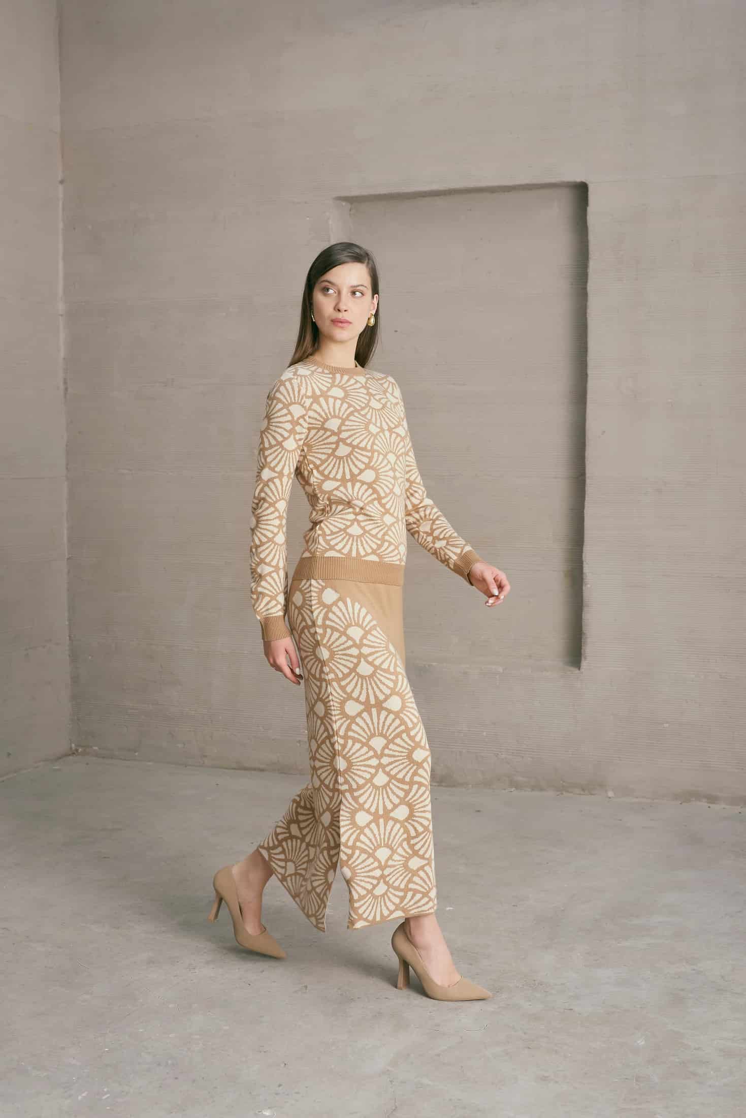 Falda Venus Camel-Beige - miniatura 1