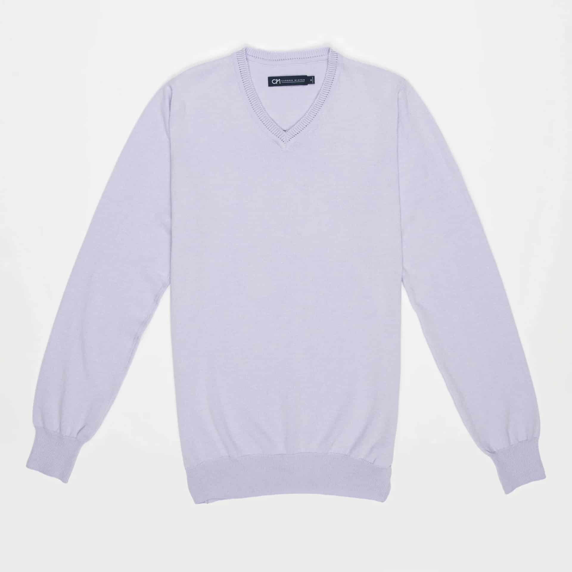 Saco Cuello V Algodón Lila - miniatura 10