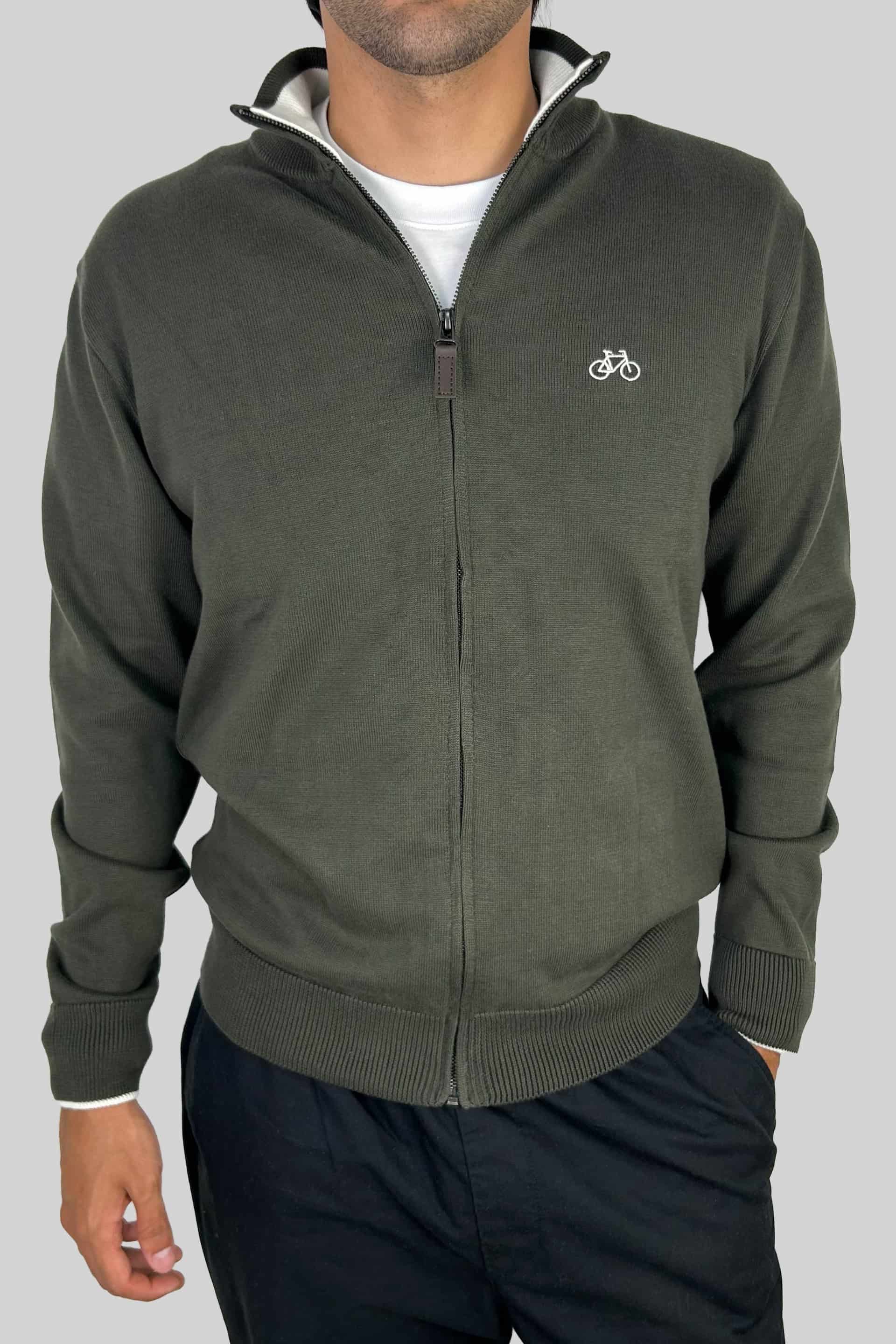 SACO FULL ZIP OLIVE - miniatura 1
