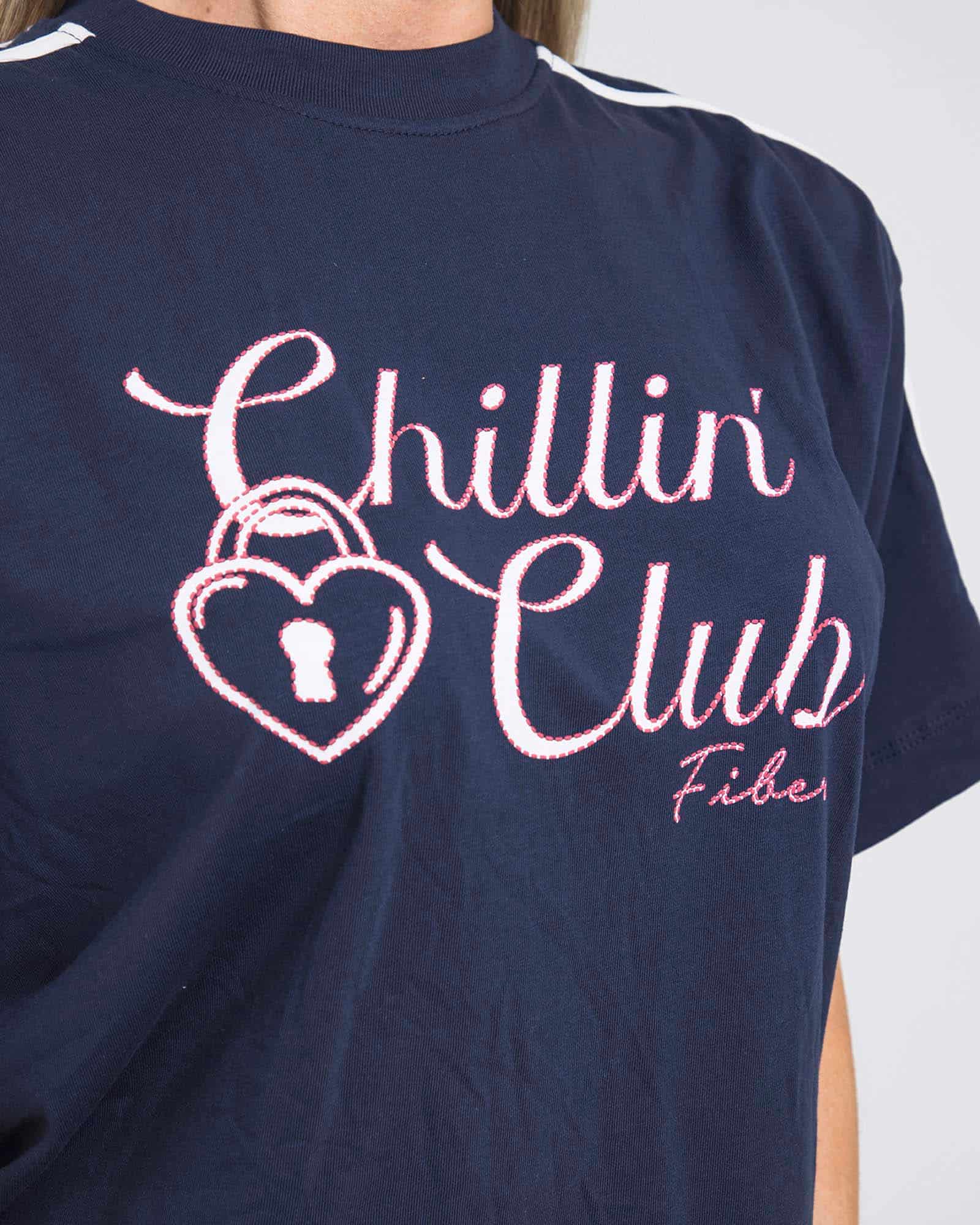 Camiseta oversize chillin azul navy lumen FIBER - miniatura 7