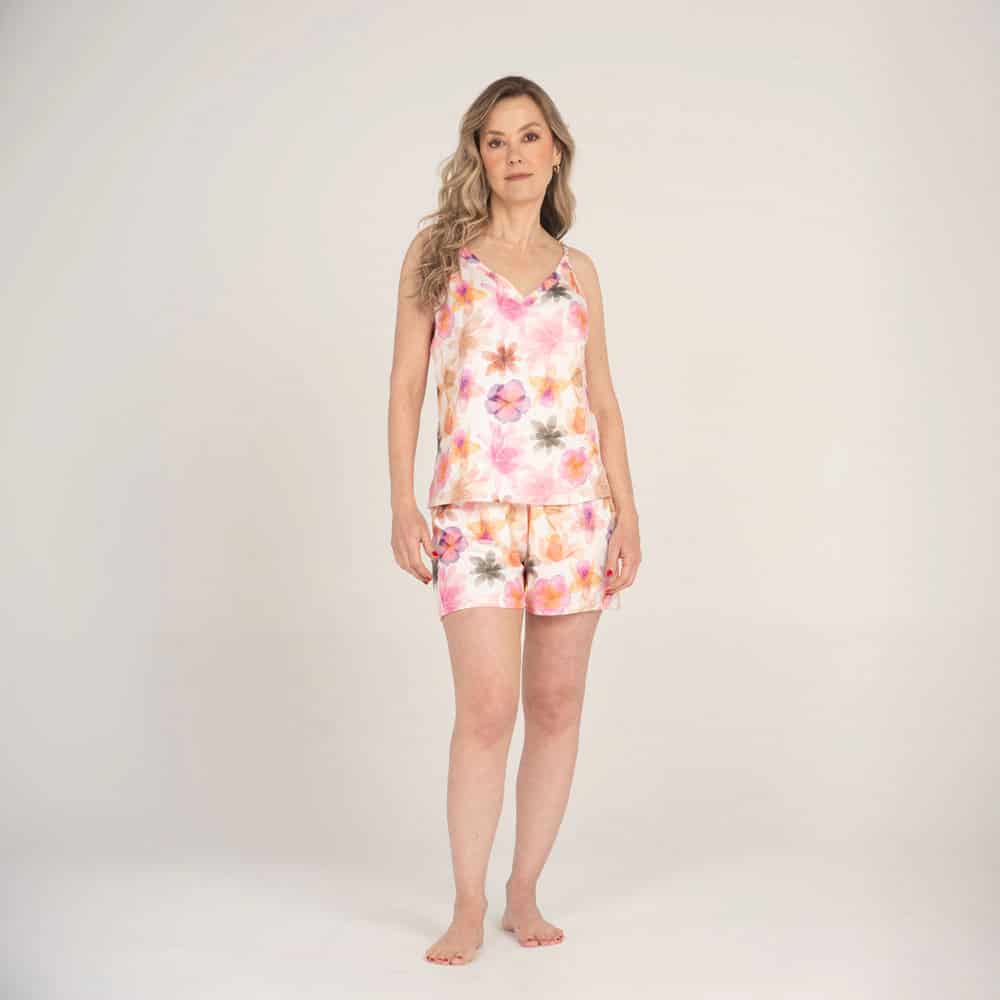 Conjunto de Pijama Short Óleo. - miniatura 2